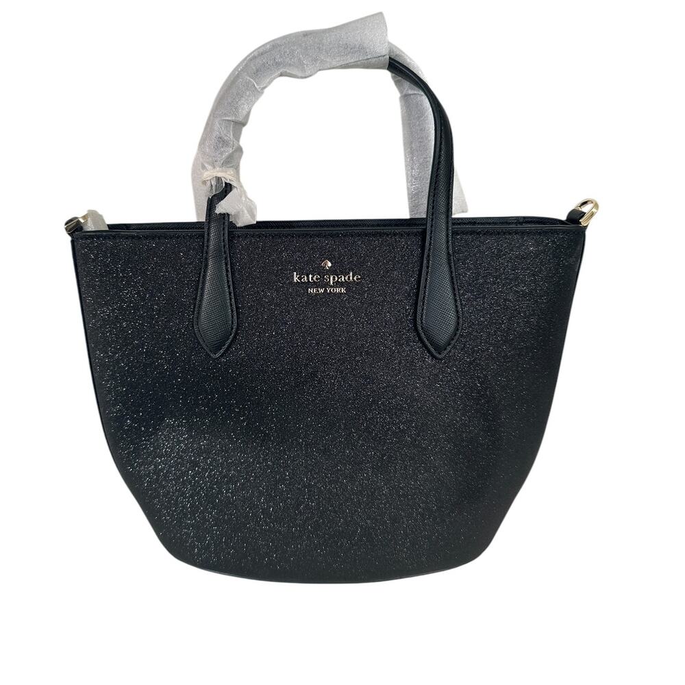 Kate Spade Glimmer Satchel Bag Glitter mix Black ( Damage)